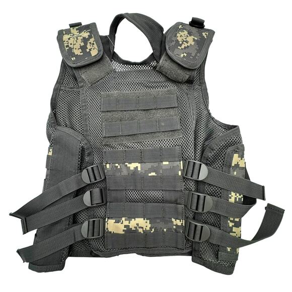 ROTCHO Kids Acu Digital Camouflage Multifunction Tactical Ranger Vest Molle‎ - Picture 2 of 6